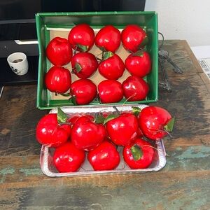 vintage apple tree ornaments for spring trees or decorations.